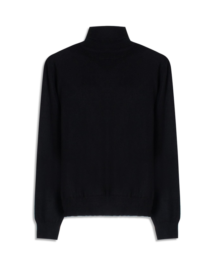 Tricot Techno Turtleneck Soft Touch Preto