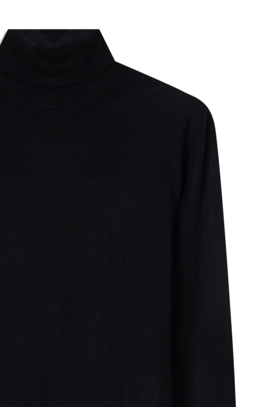 NAO　Tニット ブラックＭ Tricot Techno Turtleneck Soft Touch Preto