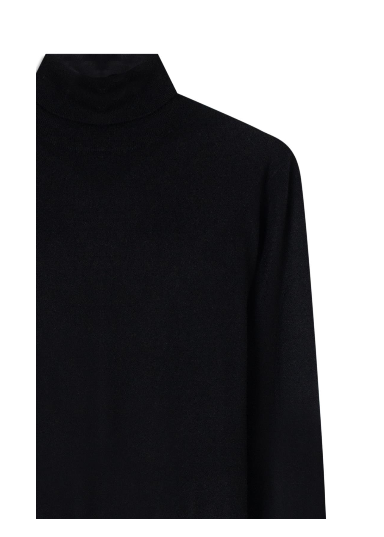 Tricot Techno Turtleneck Soft Touch Preto