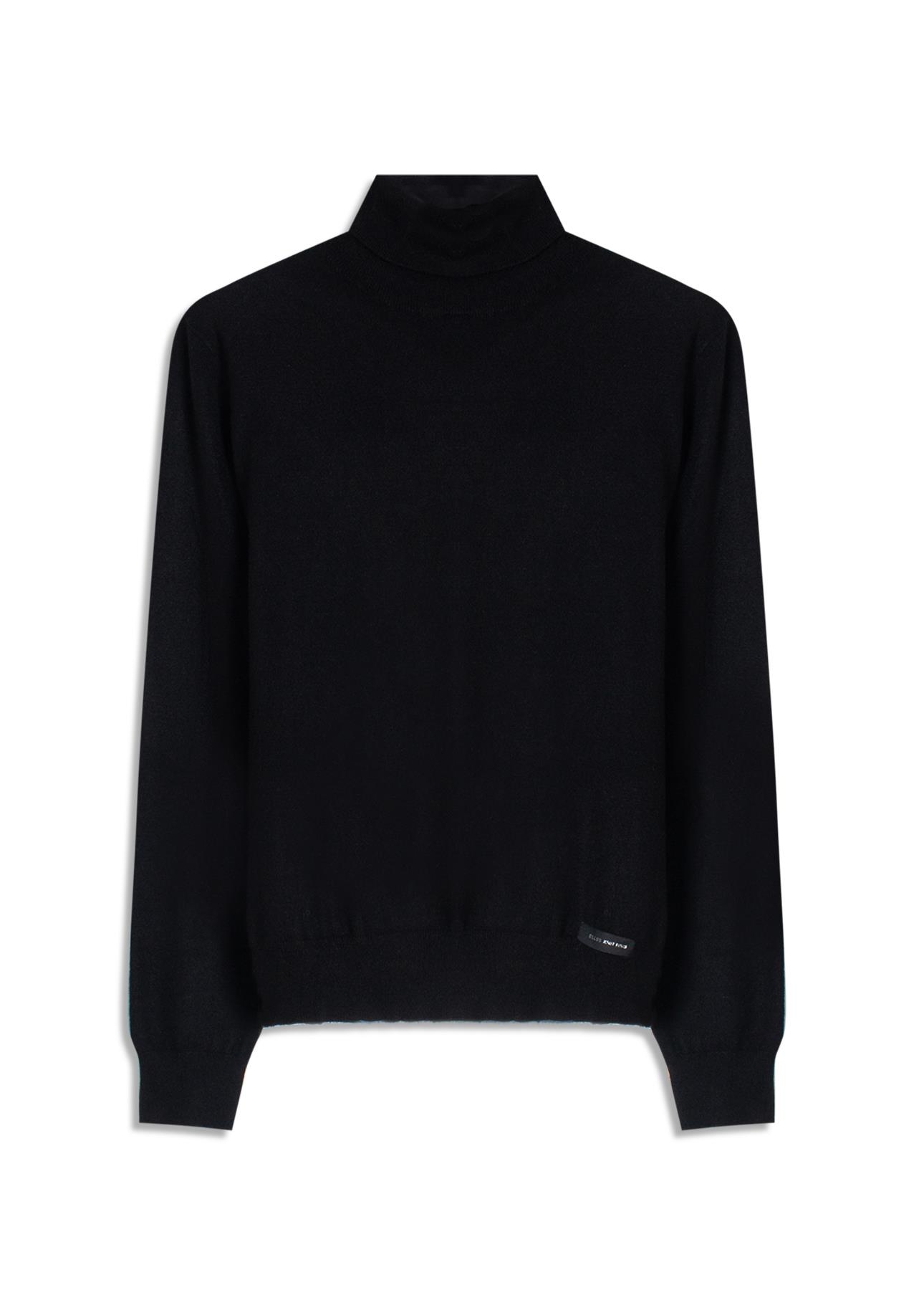 Tricot Techno Turtleneck Soft Touch Preto
