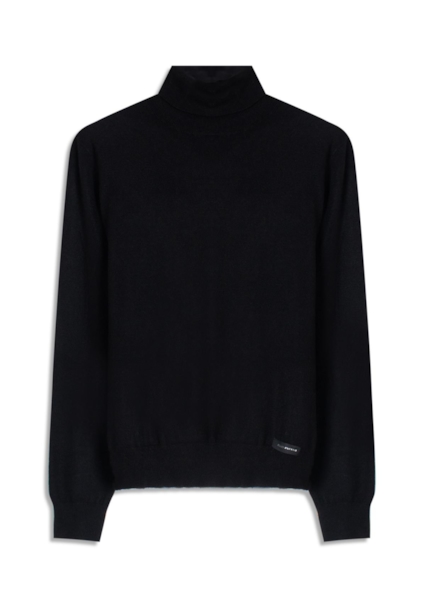 Tricot Techno Turtleneck Soft Touch Preto