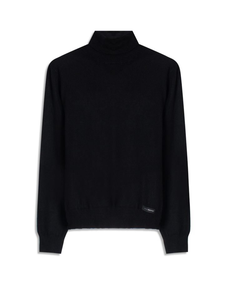 Tricot Techno Turtleneck Soft Touch Preto