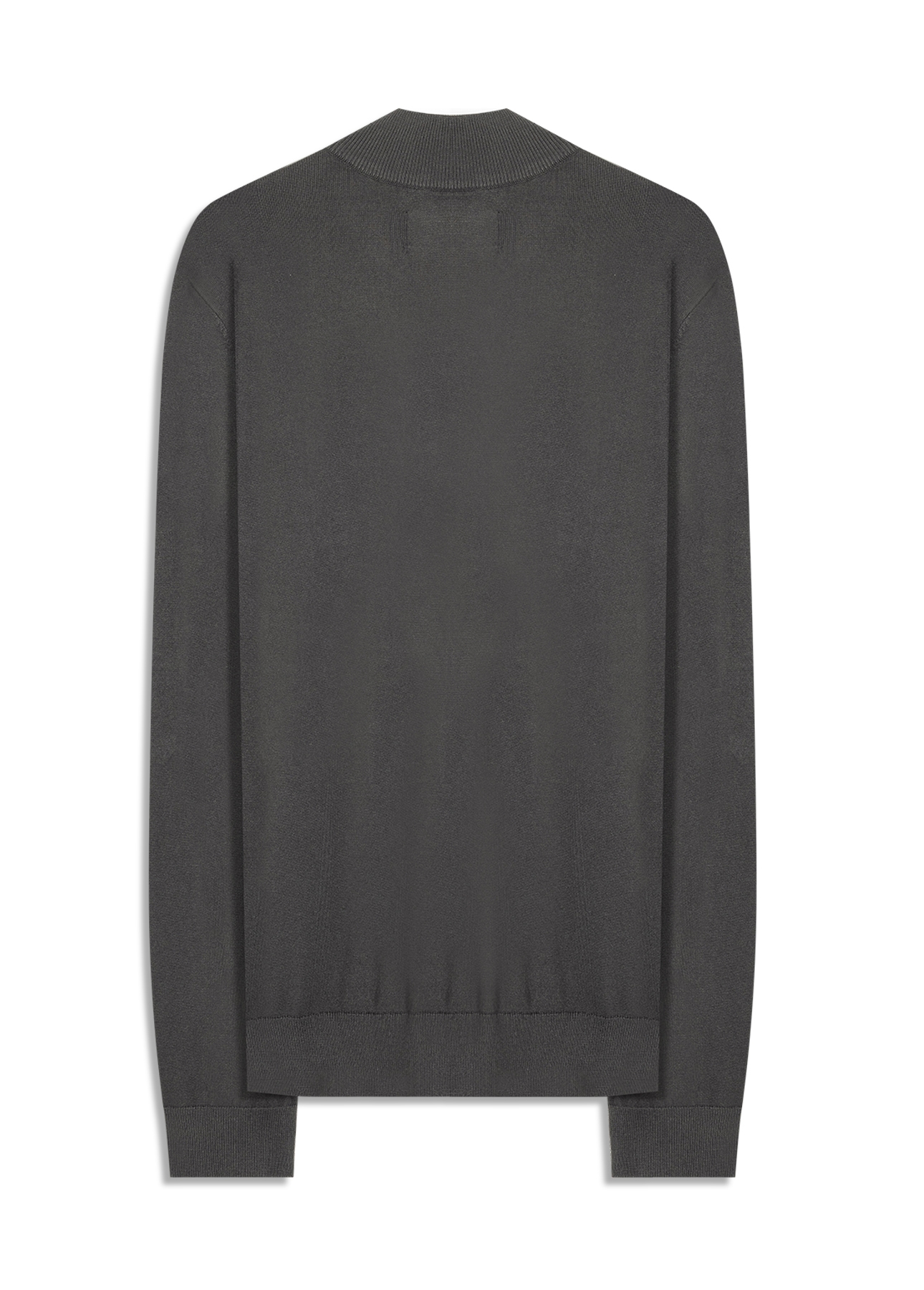 Tricot Visco Nylon Zipper Sweater Grafite