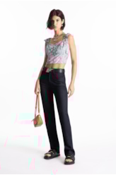 Tropical Foggy Strap Bow Padrao 1