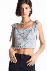 Tropical Foggy Strap Bow Padrao 1