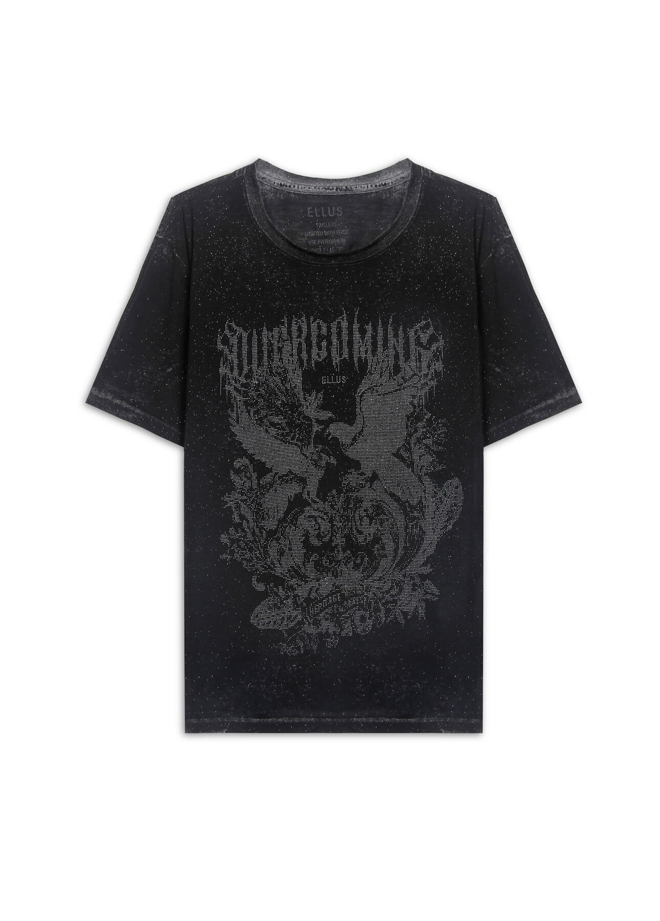 Tshirt Aguia Glitter Preto