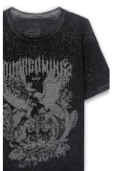 Tshirt Aguia Glitter Preto