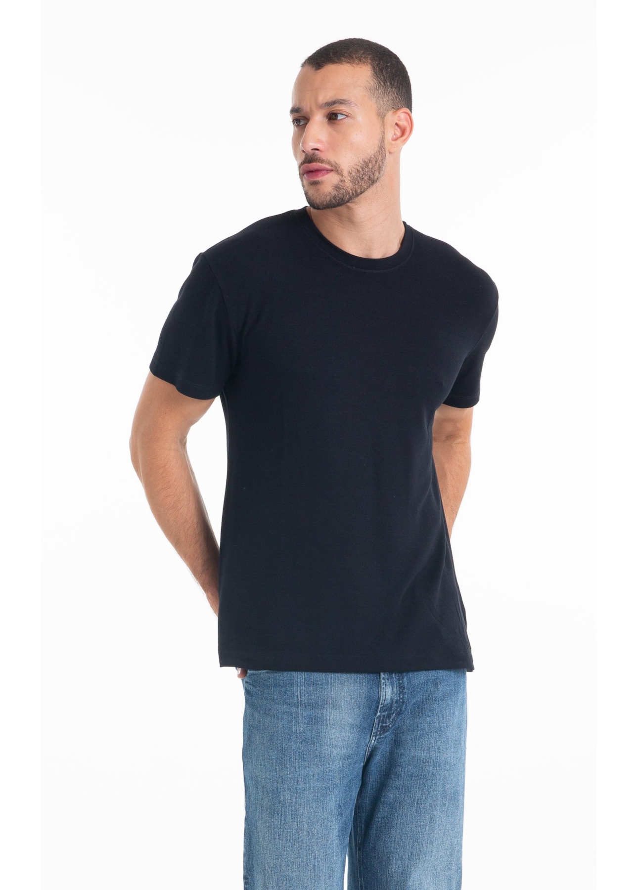 Tshirt Piquet Rems Preto