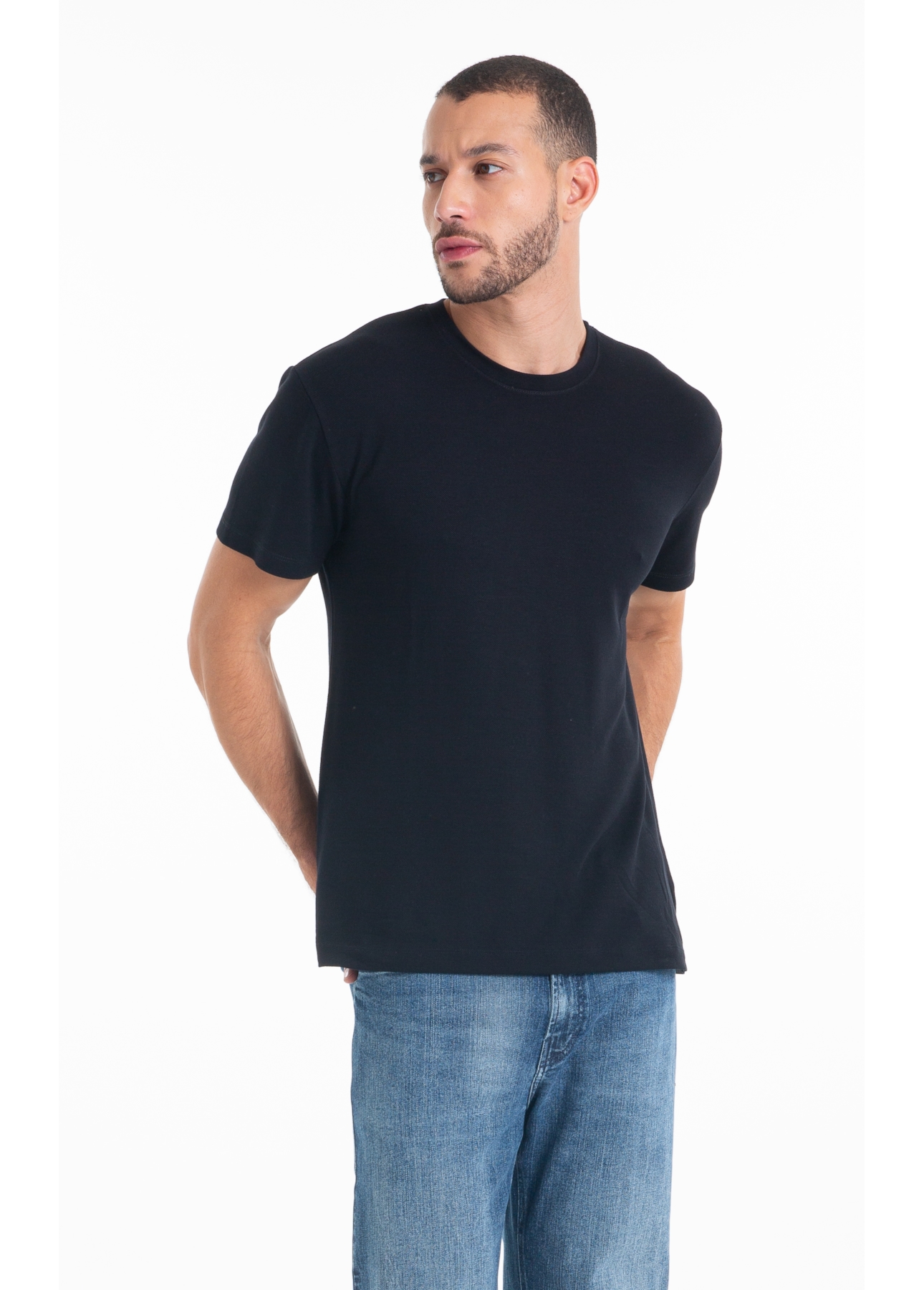 Tshirt Piquet Rems Preto