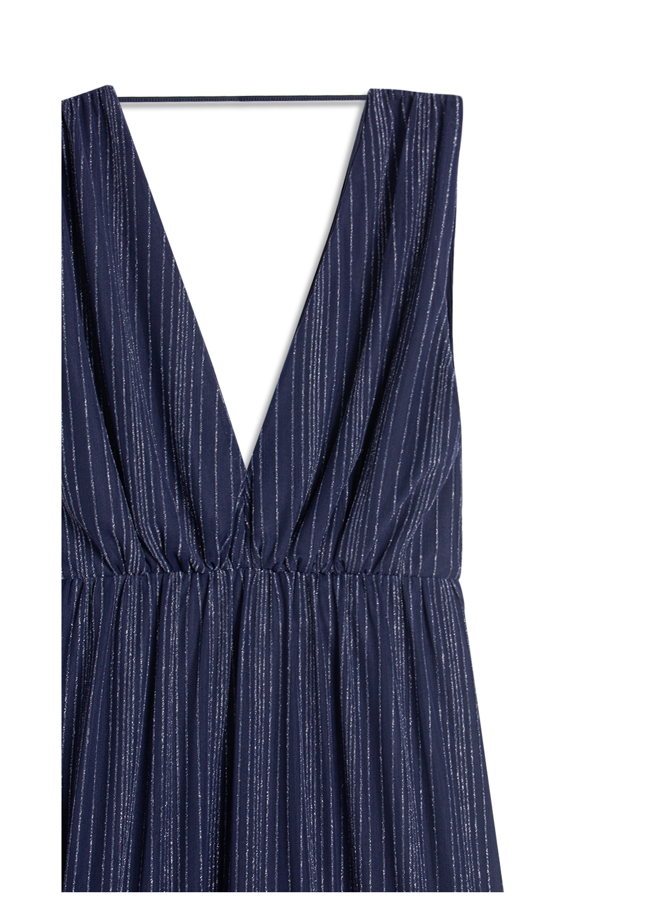 Tule Lux v Neck Longo Dark Navy