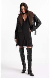 Vegan Leather Perfecto Preto