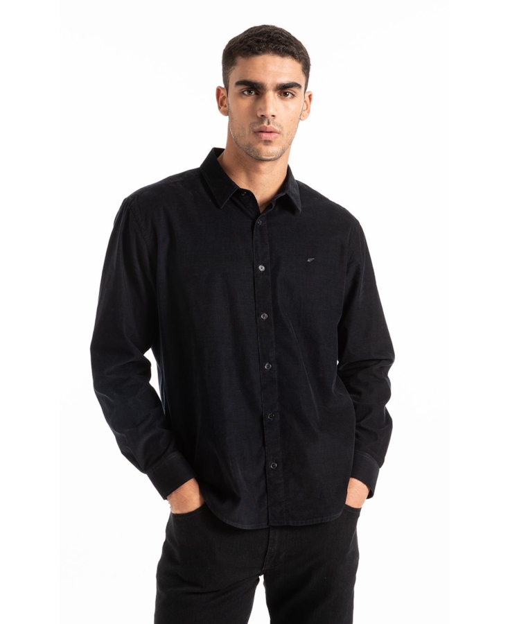 Velvet Ribbed Classic Xangai Dark Navy