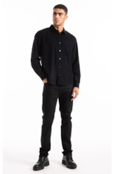 Velvet Ribbed Classic Xangai Dark Navy