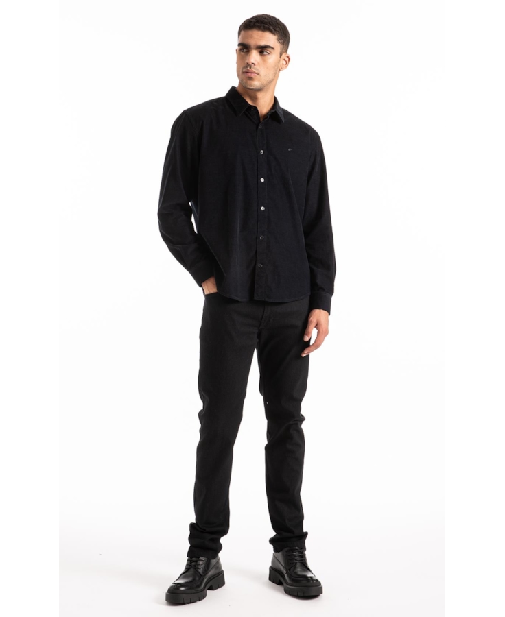 Velvet Ribbed Classic Xangai Dark Navy