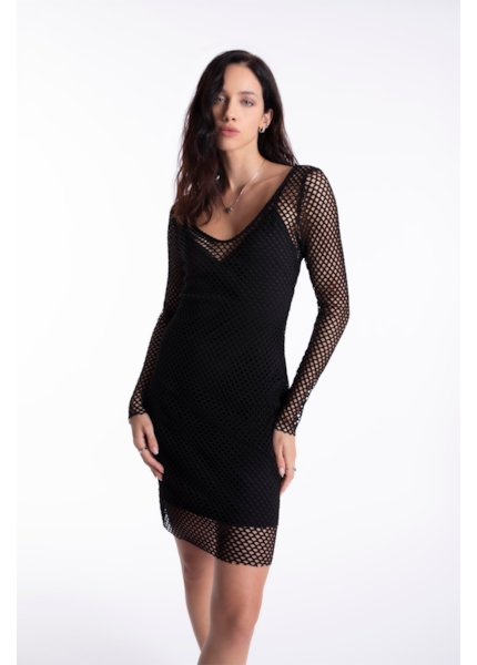 Vestido Aranha Long Ellus Preto