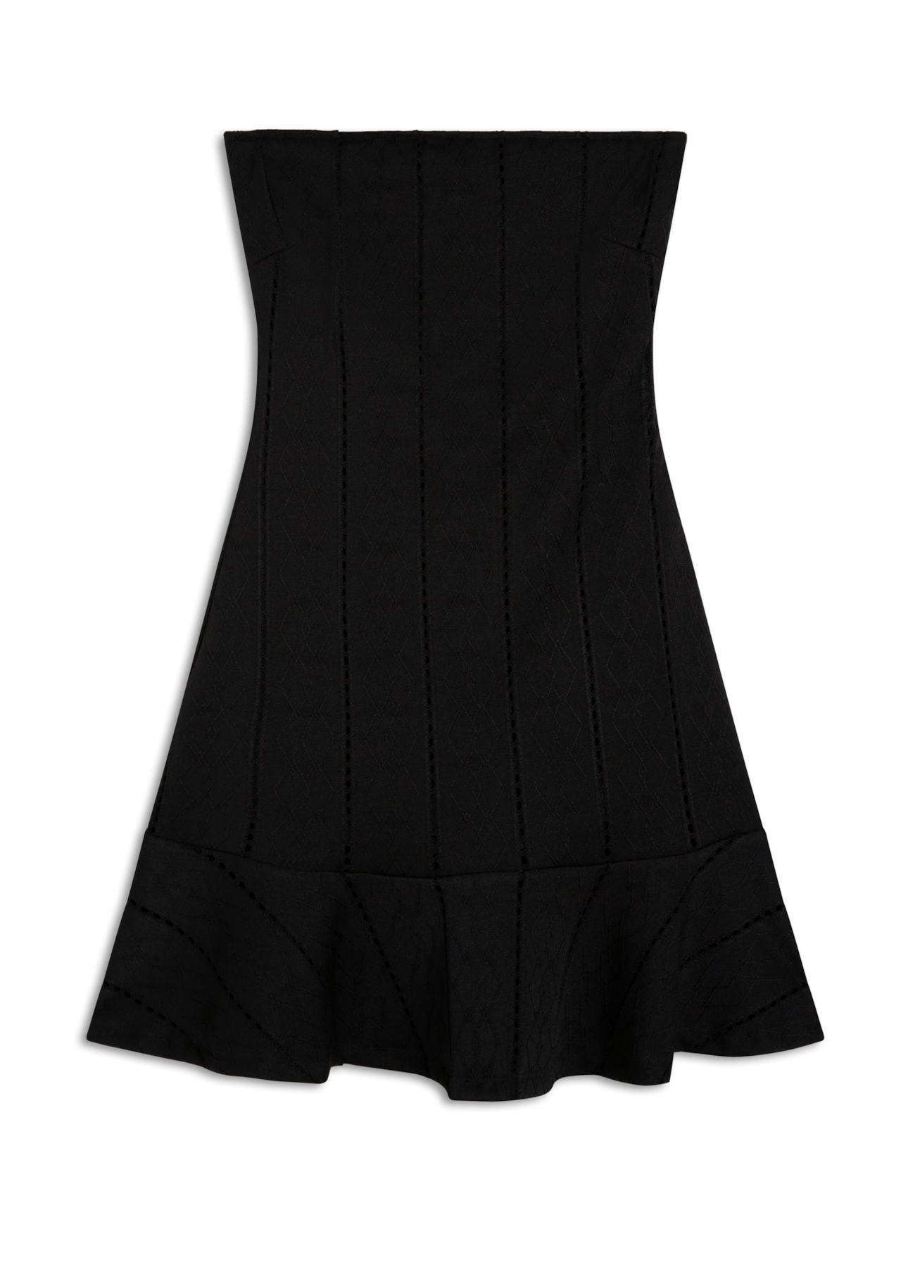 Vestido Bandage Dress Ruflle Preto
