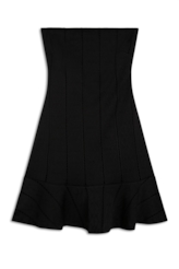 Vestido Bandage Dress Ruflle Preto