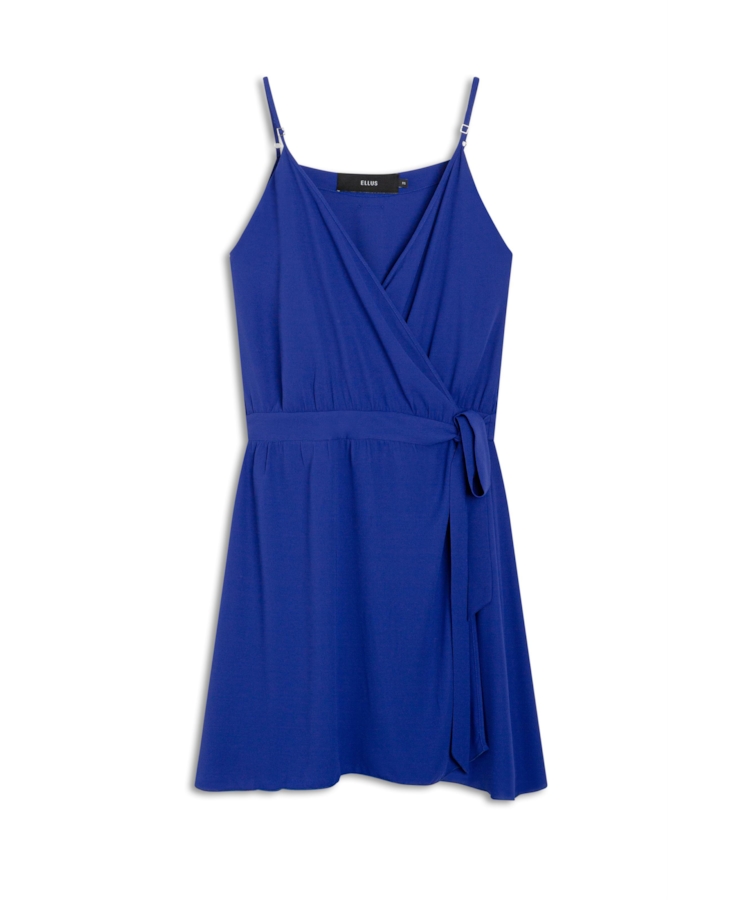 Vestido Beta Overlap Ellus Azul Bic