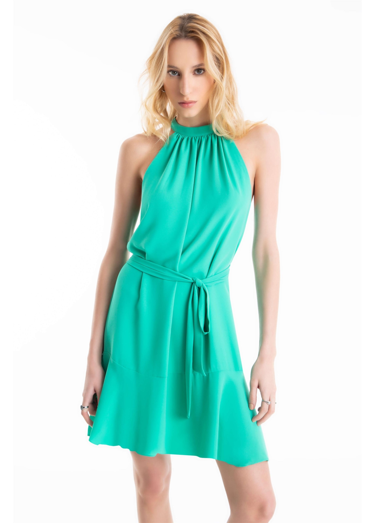Vestido Beta Sleeveless Ellus Verde Agua