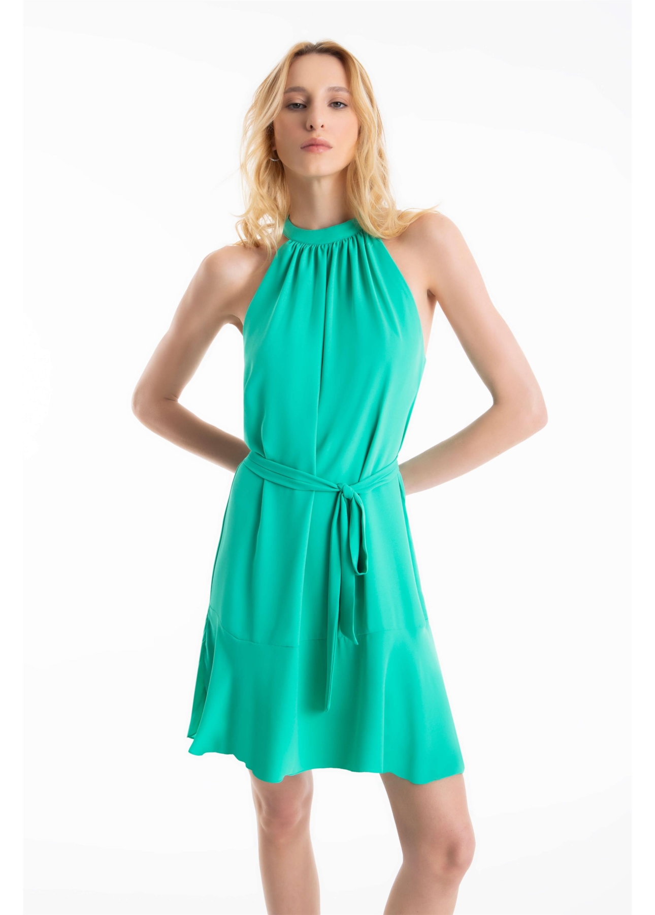 Vestido Beta Sleeveless Ellus Verde Agua