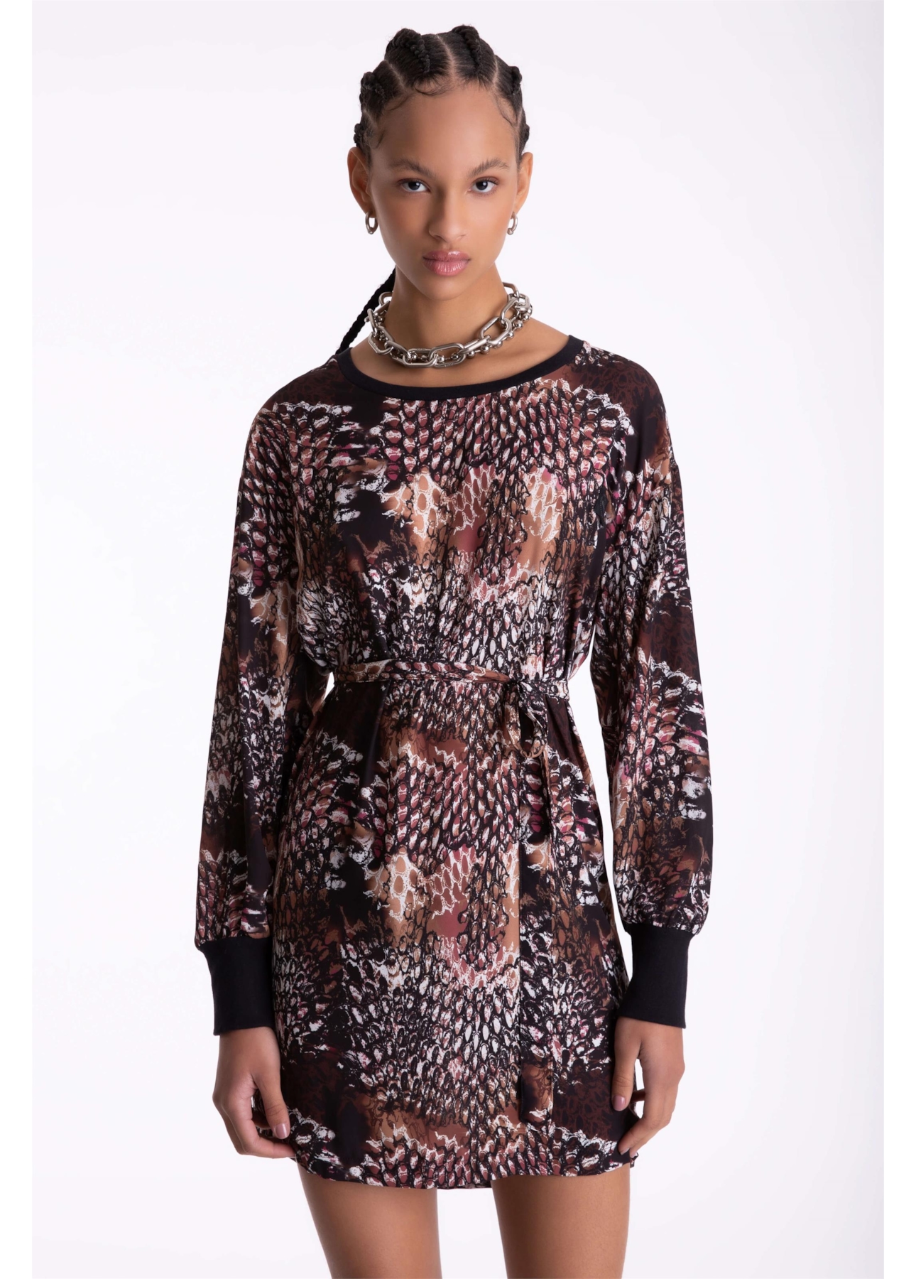 Vestido Beta Snake Staight Estamp. 1