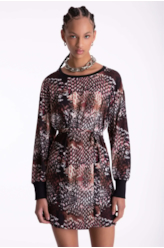 Vestido Beta Snake Staight Estamp. 1