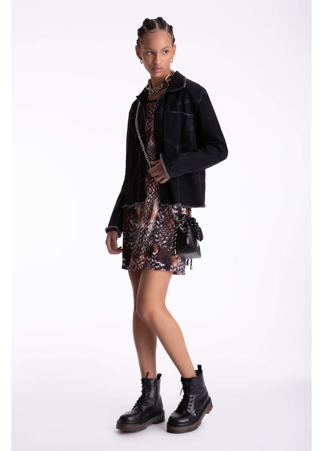 Vestido Beta Snake Staight Estamp. 1