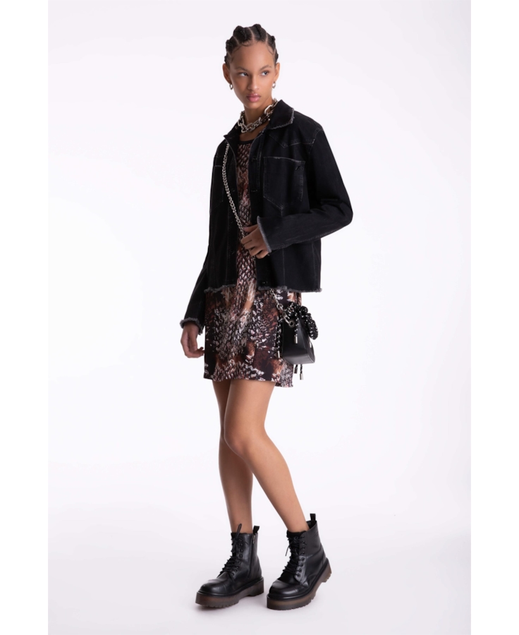 Vestido Beta Snake Staight Estamp. 1