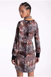 Vestido Beta Snake Staight Estamp. 1