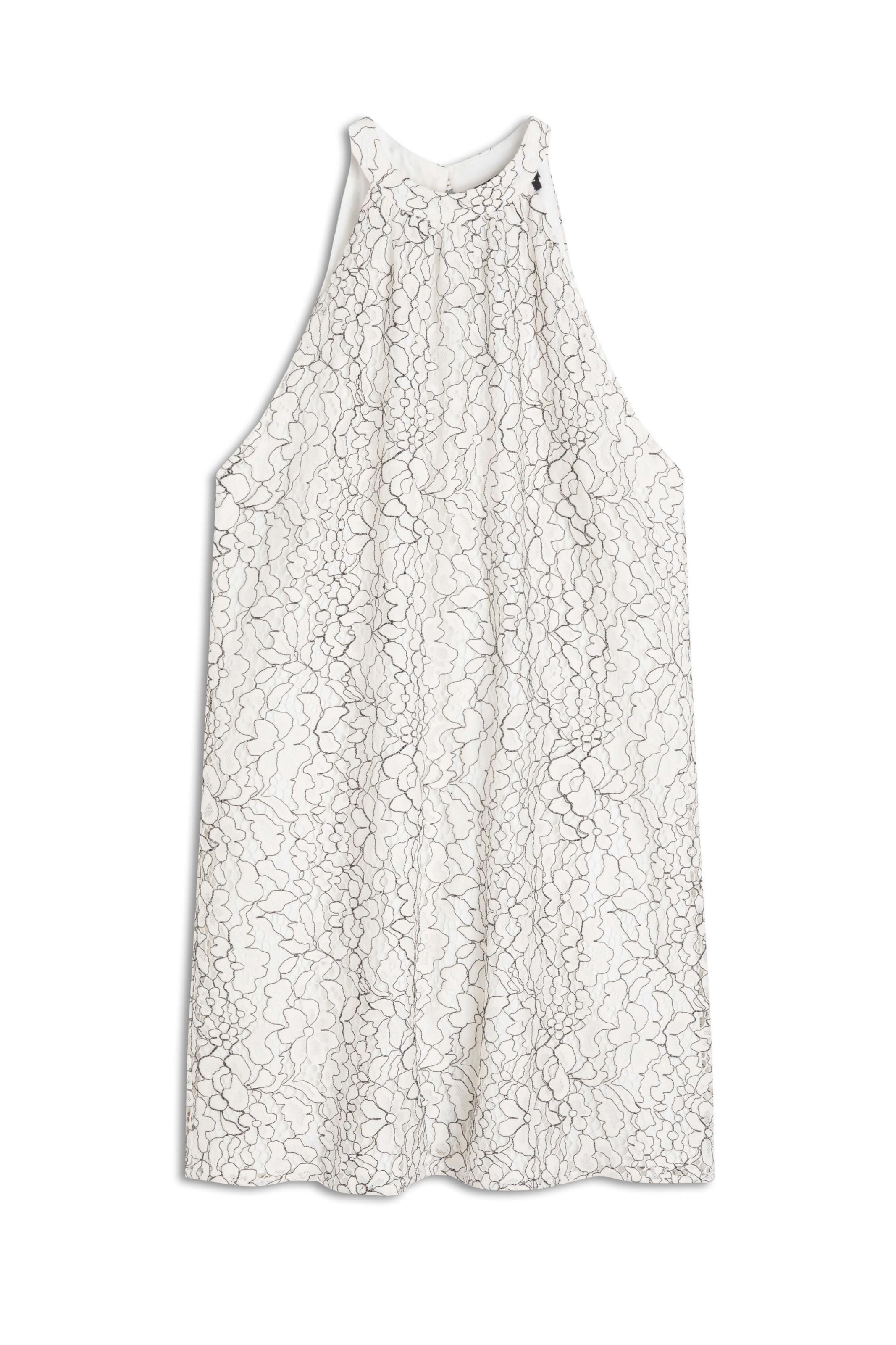 Vestido Bicolor Sleeveless Dress Off White