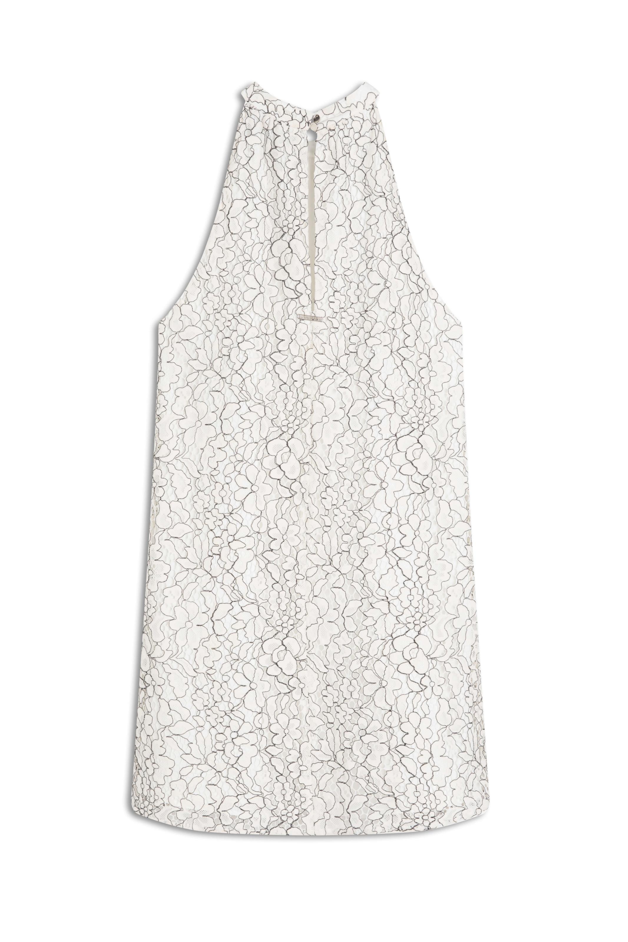 Vestido Bicolor Sleeveless Dress Off White