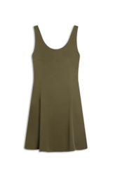 Vestido Broken Ilhos Verde Militar