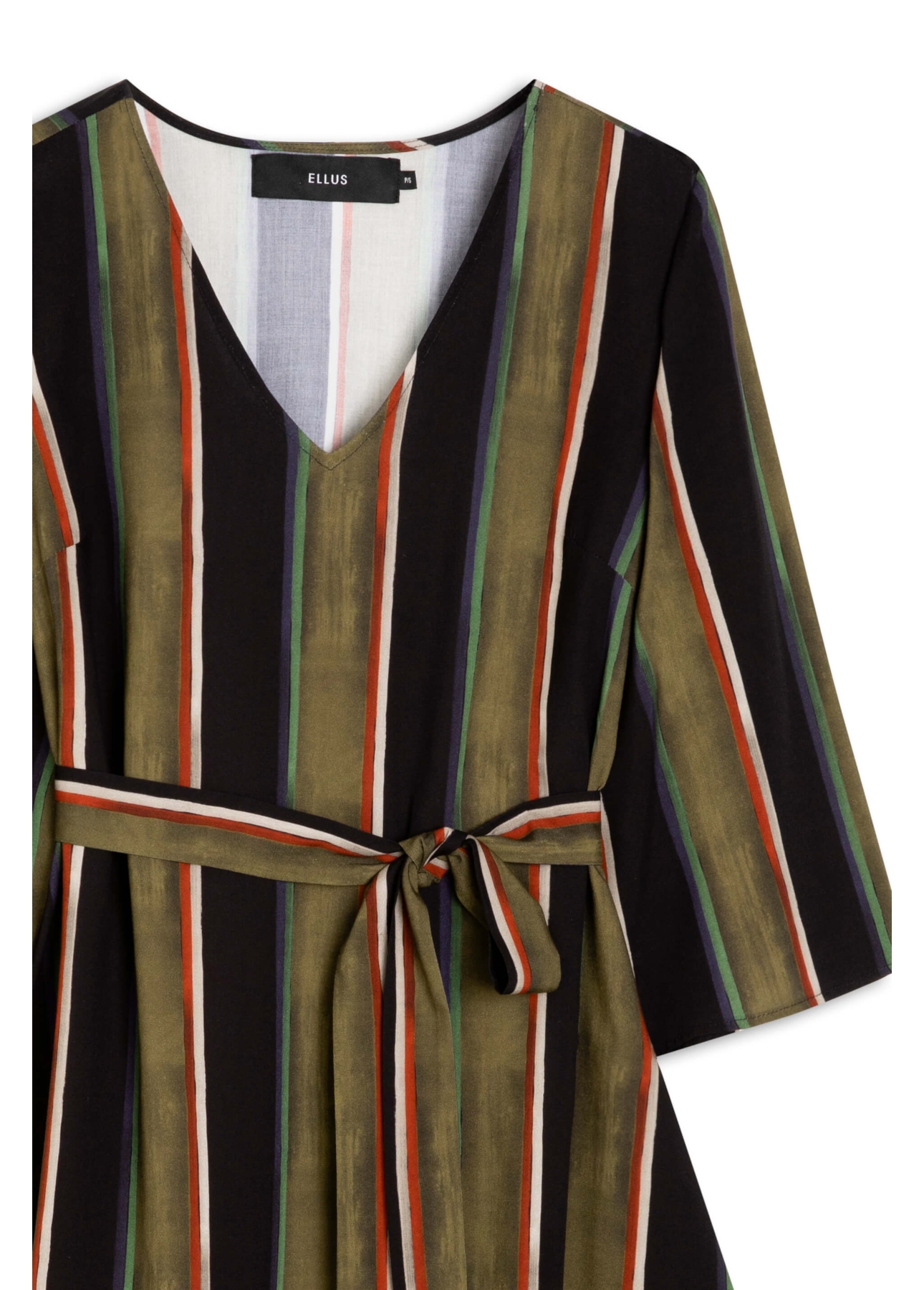 Vestido Brush Evase Sino Musgo