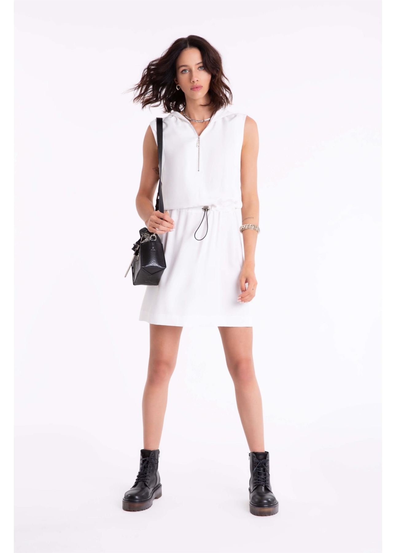 Vestido Cap Adjuster Off White