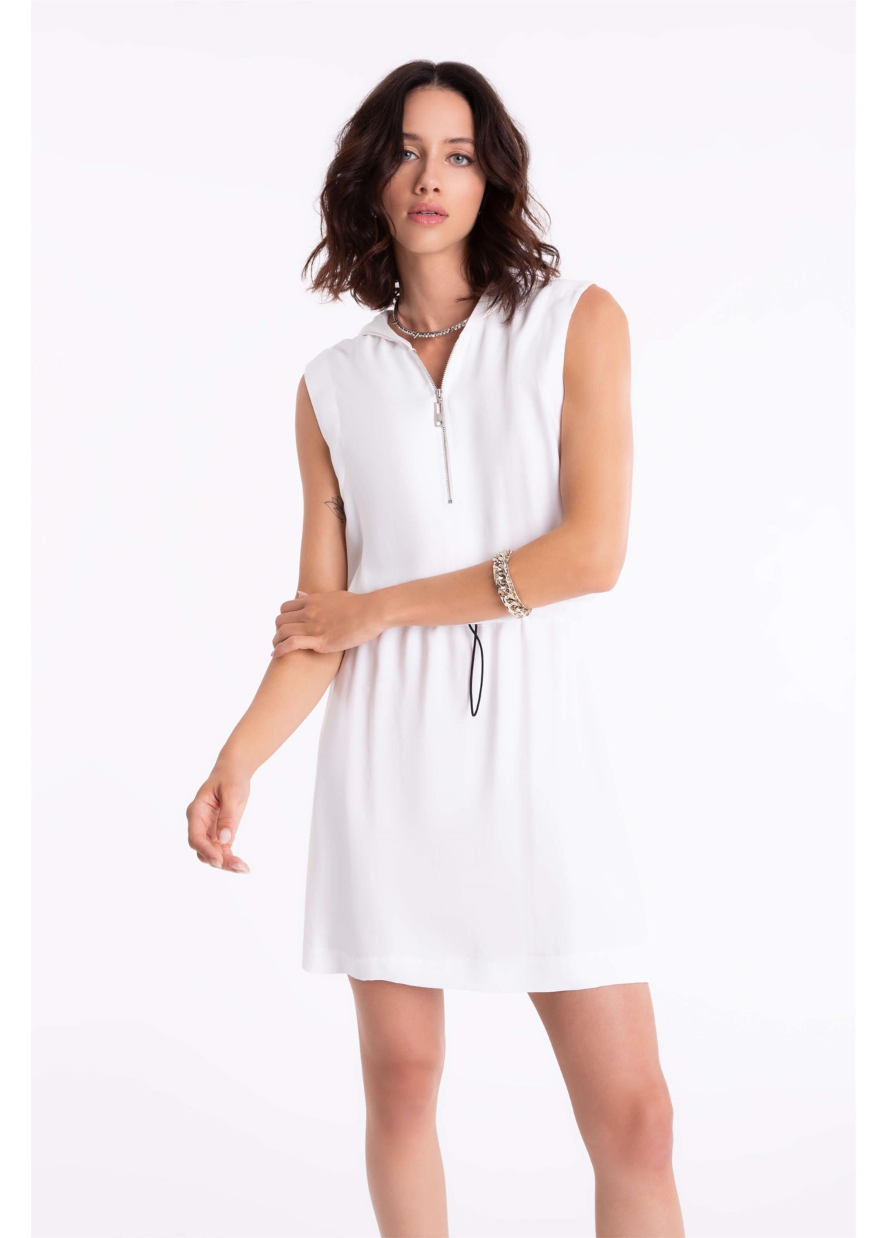 Vestido Cap Adjuster Off White