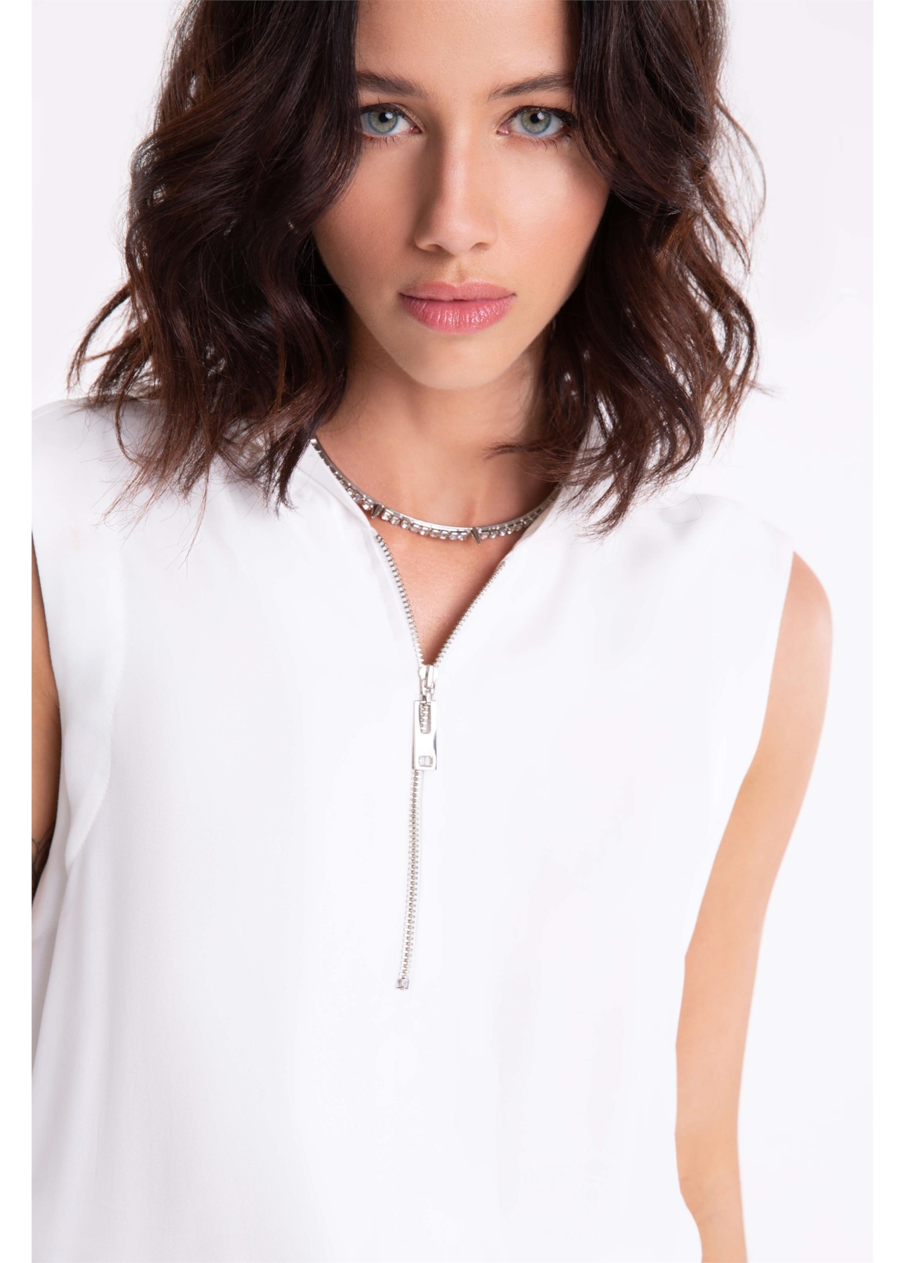 Vestido Cap Adjuster Off White