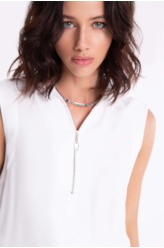 Vestido Cap Adjuster Off White