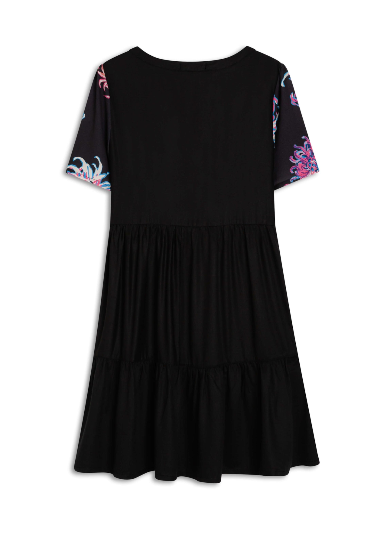 Vestido Cetim Estampado Pink