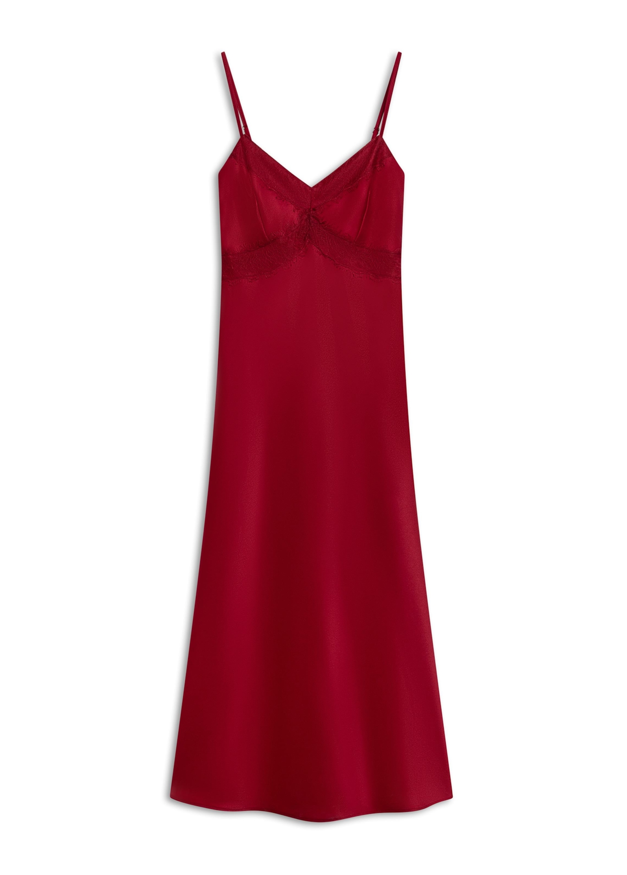 Vestido Cetim Passione Vermelho