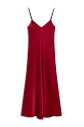 Vestido Cetim Passione Vermelho
