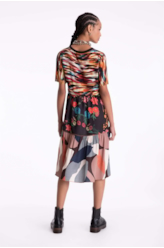 Vestido Chalis Mix Paint Estampado