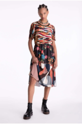 Vestido Chalis Mix Paint Estampado