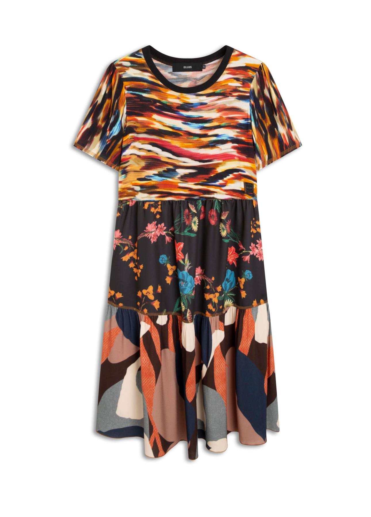 Vestido Chalis Mix Paint Estampado