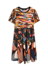 Vestido Chalis Mix Paint Estampado