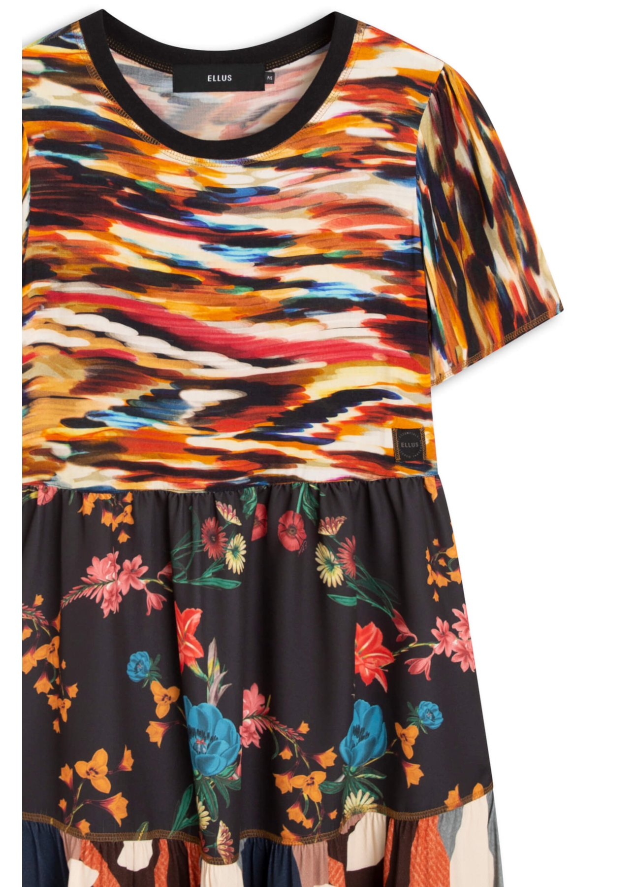 Vestido Chalis Mix Paint Estampado