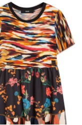 Vestido Chalis Mix Paint Estampado