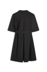 Vestido Chemise Galles Pleat Preto
