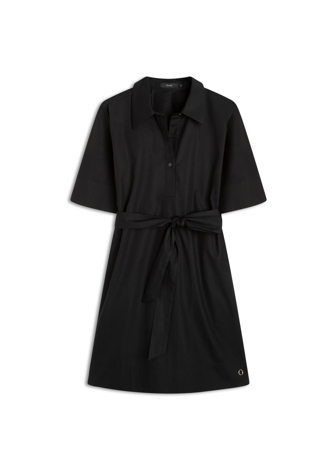 Vestido Chemise Galles Pleat Preto