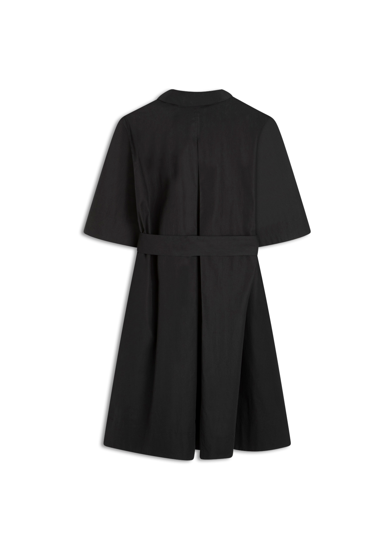 Vestido Chemise Galles Pleat Preto