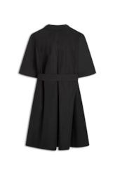 Vestido Chemise Galles Pleat Preto